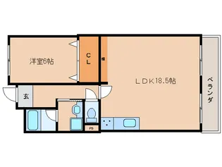 東亜シティプラザ【607号室】の間取り