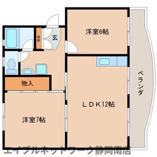 コーポ池田(2LDK)【202号室】の間取り