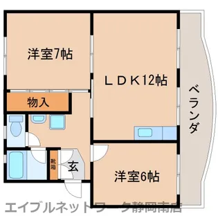 コーポ池田(2LDK)【203号室】の間取り