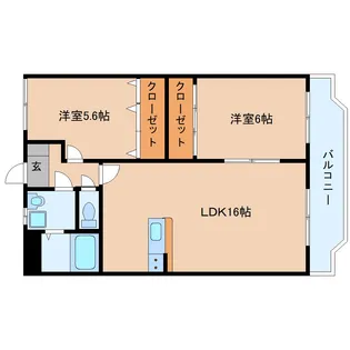 奈良県桜井市大字東新堂【マンション】の間取り