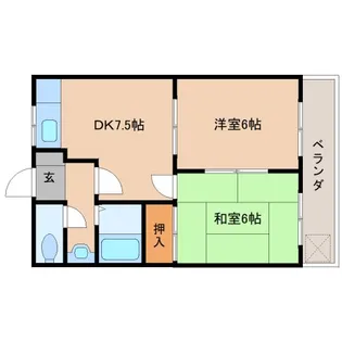 奈良県桜井市大字戒重【マンション】の間取り