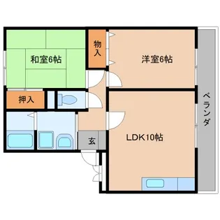 奈良県桜井市大字外山【アパート】の間取り