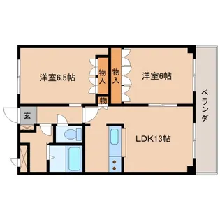奈良県桜井市大字浅古【マンション】の間取り