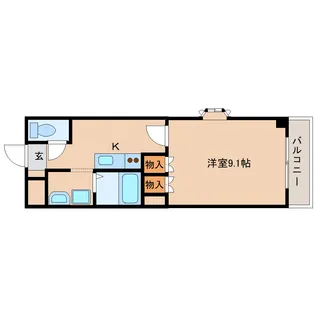 コスモスコート【2階】の間取り