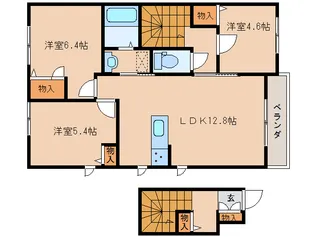 シャーメゾン石見【2階】の間取り