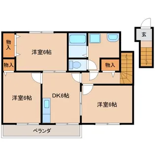 ブランドール【2階】の間取り