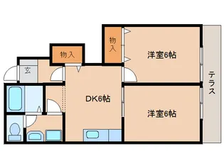 ヴェルドミール【A105号室】の間取り