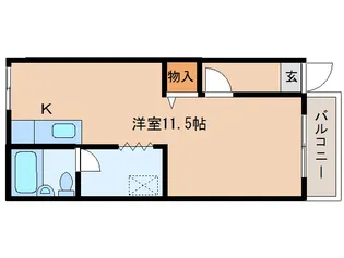 ウエストパディ【1階】の間取り