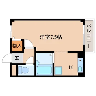 サンシティ清水【1階】の間取り