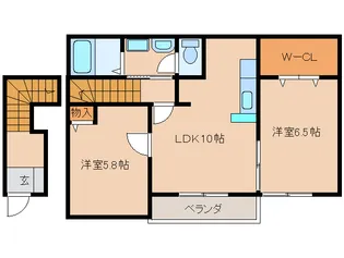 サンシャイン富堂【2階】の間取り
