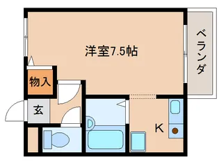 奈良県天理市前栽町【マンション】の間取り