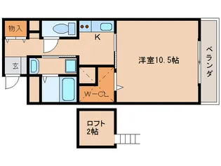 アイリスハイツ8号館【601号室】の間取り