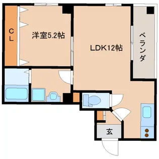エクセレント天理【505号室】の間取り