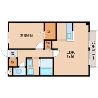 サンクコール朝和A棟【2階】の間取り