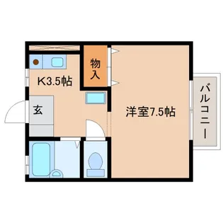 メイプルハイツ【2階】の間取り