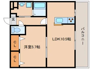 結充イムーブル【3階】の間取り