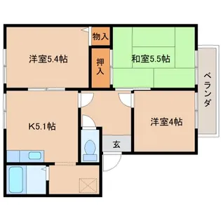 グランドゥール【1階】の間取り
