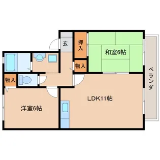 メゾンド・クレール【2階】の間取り