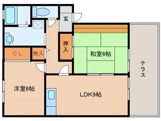 アムールやまと【101号室】の間取り