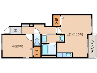 エスメラルダ【1階】の間取り