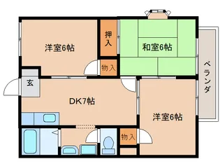 サニータウン【201号室】の間取り