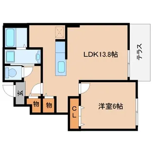 奈良県桜井市大字金屋【アパート】の間取り