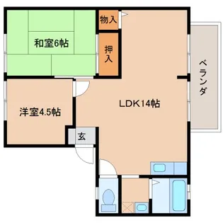 サニーコート【2階】の間取り