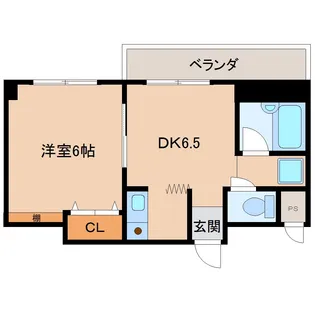 奈良県生駒市谷田町【マンション】の間取り