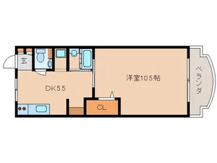 奈良県生駒市西旭ケ丘【マンション】の間取り
