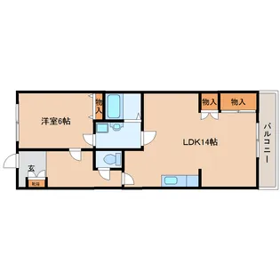 奈良県生駒市東生駒1丁目【マンション】の間取り