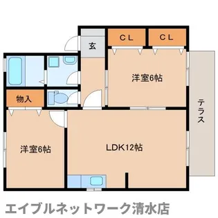 静岡県静岡市清水区石川新町【アパート】の間取り
