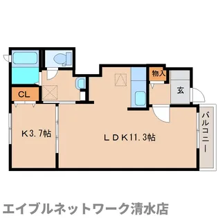 ジョンドール・W【1階】の間取り
