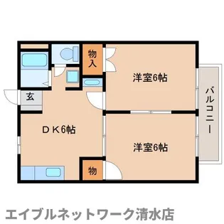 静岡県静岡市清水区大内新田【アパート】の間取り
