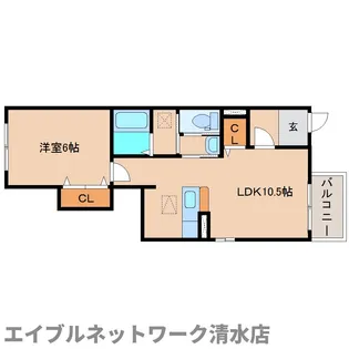 イムーブル ドゥ【1階】の間取り
