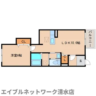 イムーブル ドゥ【1階】の間取り