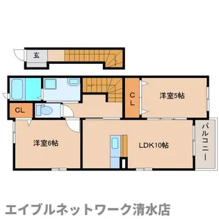ティアラハピネス【2階】の間取り