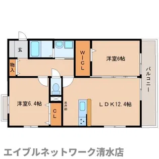 ル・アンジュ【1階】の間取り