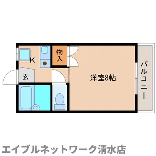 静岡県静岡市清水区駒越中2丁目【アパート】の間取り
