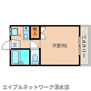 静岡県静岡市清水区駒越中2丁目【アパート】の間取り