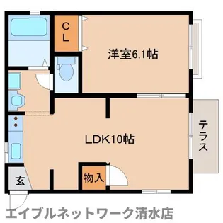 シャローム A棟【1階】の間取り
