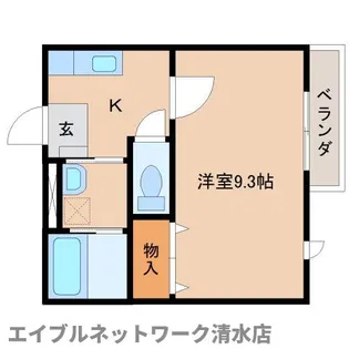 静岡県静岡市清水区鶴舞町【アパート】の間取り