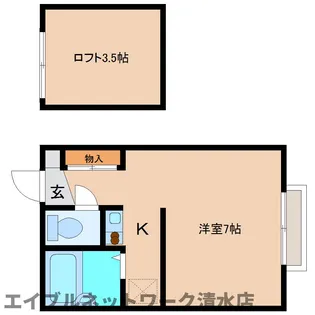 静岡県静岡市清水区西久保【アパート】の間取り