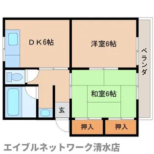 静岡県静岡市清水区沼田町【マンション】の間取り