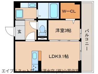 静岡県静岡市清水区本郷町【アパート】の間取り