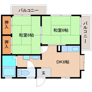 静岡県静岡市清水区南岡町【アパート】の間取り