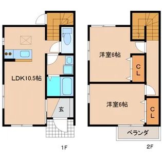 静岡県静岡市清水区三保【アパート】の間取り