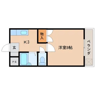 静岡県静岡市清水区三保【アパート】の間取り