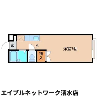 静岡県静岡市清水区三保【アパート】の間取り