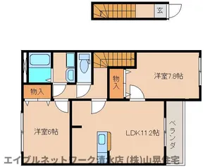 ルビコン・クワトロ【2階】の間取り