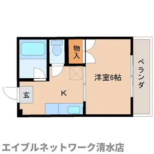 静岡県静岡市清水区村松【マンション】の間取り